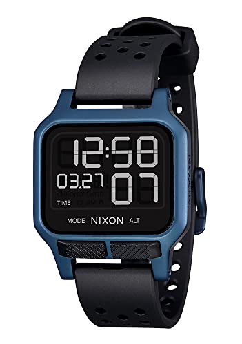 Nixon Herren Digital Quarz Uhr mit Gummi Armband A1320-300-00 von Nixon