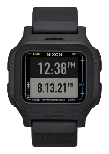 Nixon Herren Digital Quarz Uhr mit Silikon Armband A1324-001-00 von Nixon