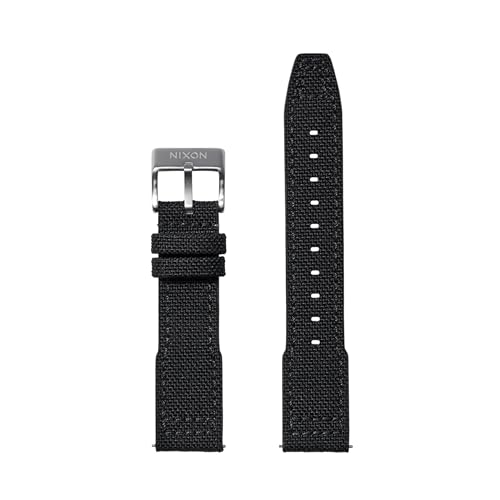 Nixon Herren Uhrenarmband in der Farbe Schwarz aus Baumwolle mit Dornschnalle, C3270-000-00 von Nixon