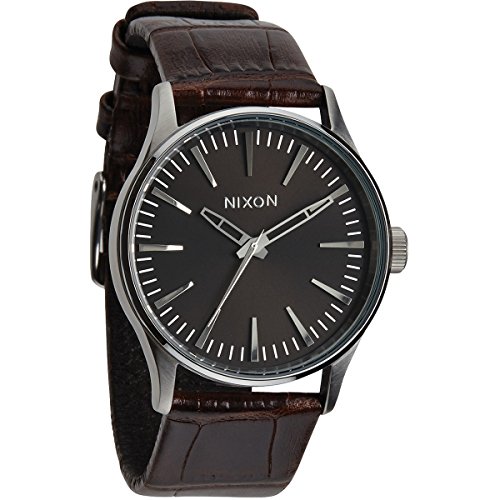 Nixon Herrenuhr Analog Quarz mit Lederarmband – A3771887-00 von Nixon