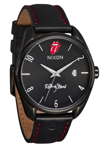 Nixon Rolling Stones Thalia Leder, Schwarz, One Size, Rolling Stones Thalia Leder von Nixon