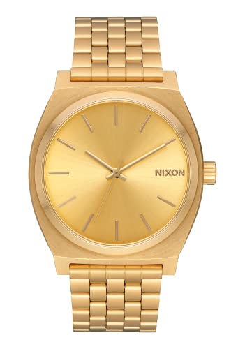 Nixon Time Teller Herrenuhr Analog Quarz mit Edelstahl Armband All Gold / Gold von Nixon