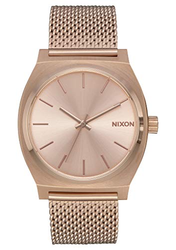 Nixon Time Teller Milanaise Damennuhr Analog Quarz mit Edelstahl Armband All Rose Gold von Nixon