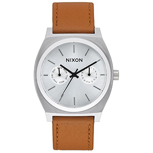 Nixon Unisex Analog Quarz Uhr mit Leder Armband A9272310 von Nixon