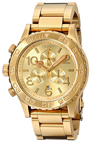 Nixon Unisex-Armbanduhr 42-20 Chrono Chronograph Quarz Edelstahl beschichtet A037502-00 von Nixon
