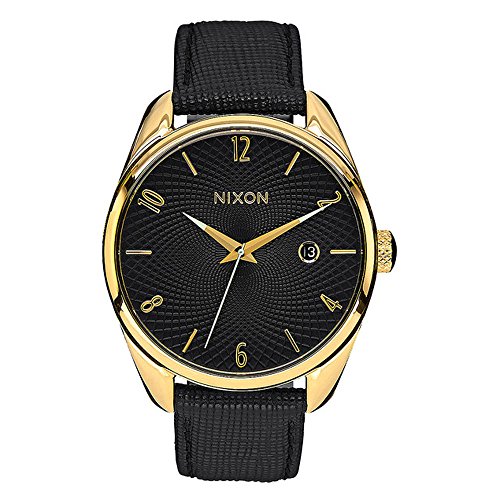 Nixon Unisex-Armbanduhr Bullet Leather Analog Quarz Leder A473513-00 von Nixon