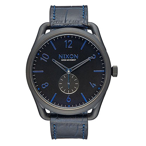 Nixon Unisex-Armbanduhr C45 Leather Analog Quarz Leder A4652153-00 von Nixon