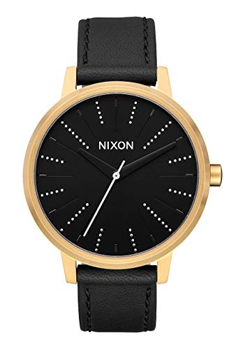 Nixon Unisex Armbanduhr Kensington Leder Gold / Black /Silver von Nixon