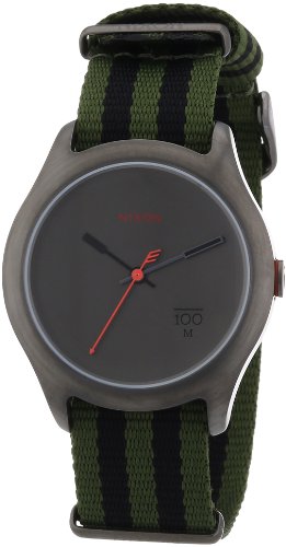Nixon Unisex-Armbanduhr The Quad Surplus/Black Nylon Analog Quarz A3441151-00 von Nixon