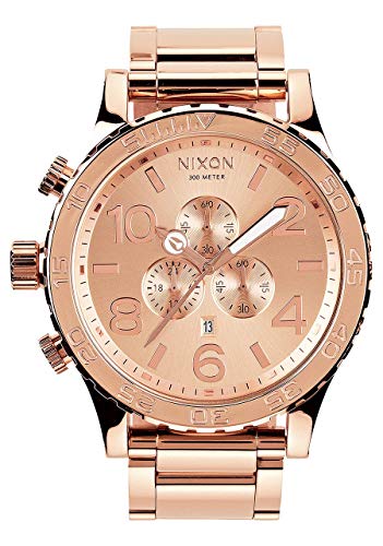 Nixon Unisex Chronograph Quarz Uhr mit Edelstahl beschichtet Armband A083897-00 von Nixon