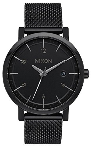 Nixon Unisex Erwachsene Digital Quarz Uhr mit Edelstahl Armband A1087-001-00 von Nixon