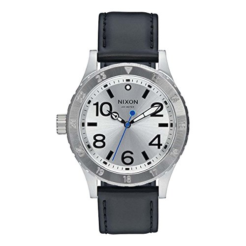 Nixon Unisex Erwachsene Digital Uhr mit Leder Armband A467-2184-00 von Nixon