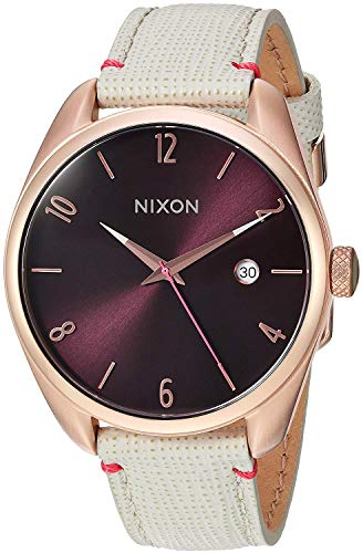 Nixon Unisex Erwachsene Digital Uhr mit Leder Armband A473-1890-00 von Nixon