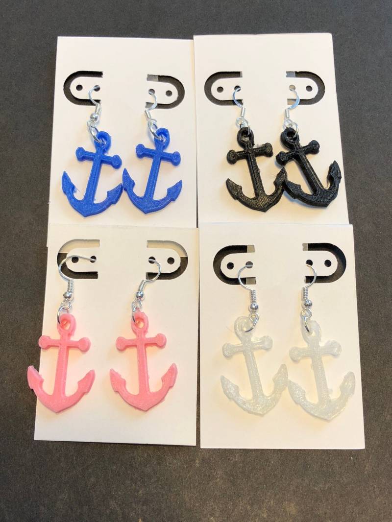 Mehrere Designs Von 3D Gedruckten Ohrringen von NixonInnovations