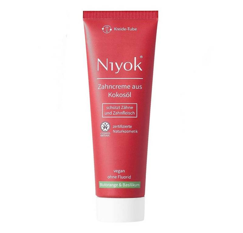 Niyok Zahnpasta Zahncreme - Blutorange & Basilikum 75ml 4er Pack von Niyok