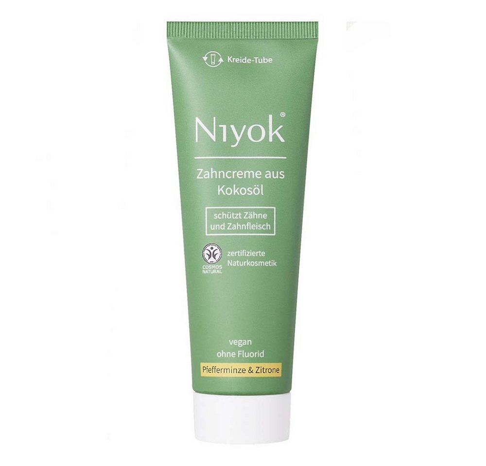 Niyok Zahnpasta Zahncreme - Pfefferminze & Zitrone 75ml 2er Pack von Niyok