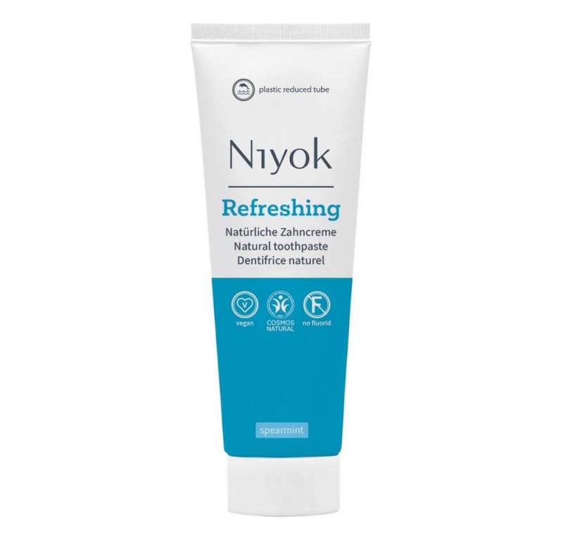 Niyok Zahnpasta Zahncreme - Refreshing Spearmint 75ml 3er Pack von Niyok