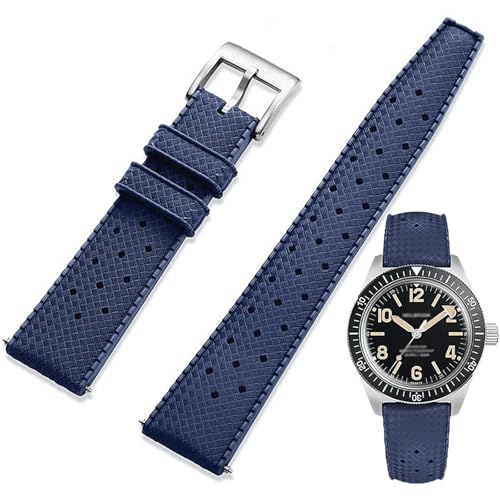 Niziruoup 22mm Uhrenarmbänder Fluorkautschuk Armband mit Schnellverschluss Wasserdichte Weiche Langlebig FKM Gummi Uhrenarmband Ersatzarmbänder für Herren Damen Niziruoup 22mm Uhrenarmbänder Fluorkautschuk Armband mit Schnellverschluss Wasserdichte Weiche Langlebig FKM Gummi Uhrenarmband Ersatzarmbänder für Herren Damen von Niziruoup