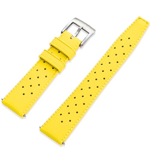 Niziruoup Uhrenarmbänder Fluorkautschuk mit Schnellverschluss Weiche FKM Kautschuk Armband für Uhren Herren Damen Universal FKM Gummi Uhrenarmbänder Ersatzarmband 18mm 19mm 20mm 21mm 22mm von Niziruoup