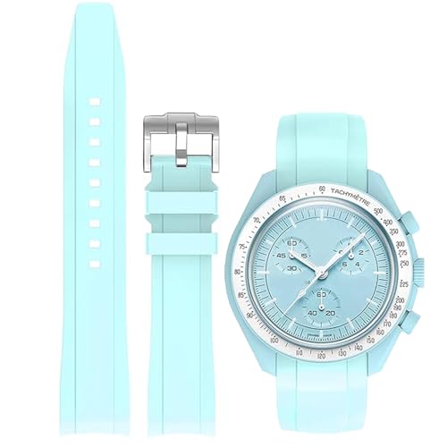 Niziruoup Uhrenarmbänder Silikon Gebogenes Ende Armband 18mm 19mm 20mm 21mm 22mm Hochwertige Ersatzsilikon Armband Smartwatch Ersatzband für Damen Herren Ersatzbänder Watch Straps von Niziruoup