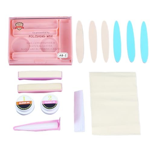 Njidher Japanisches Maniküre-Set, zur Stärkung von beschädigten Nägeln, vielseitiges Stärkungswerkzeug für Frauen, Erwachsene, zu Hause, auf Reisen von Njidher