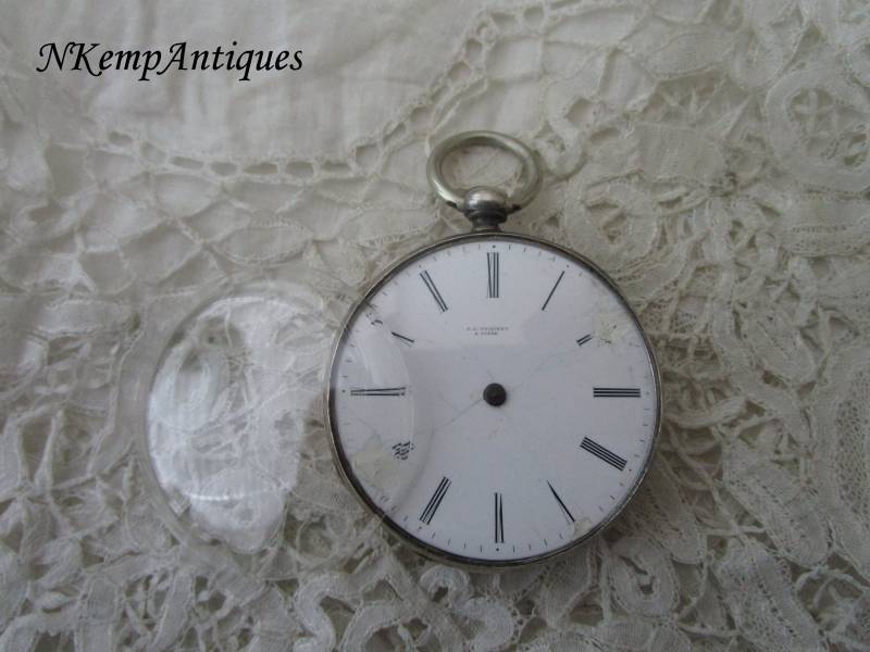 Antike Taschenuhr Echtsilber 1900 Restaurierungsprojekt von Nkempantiques