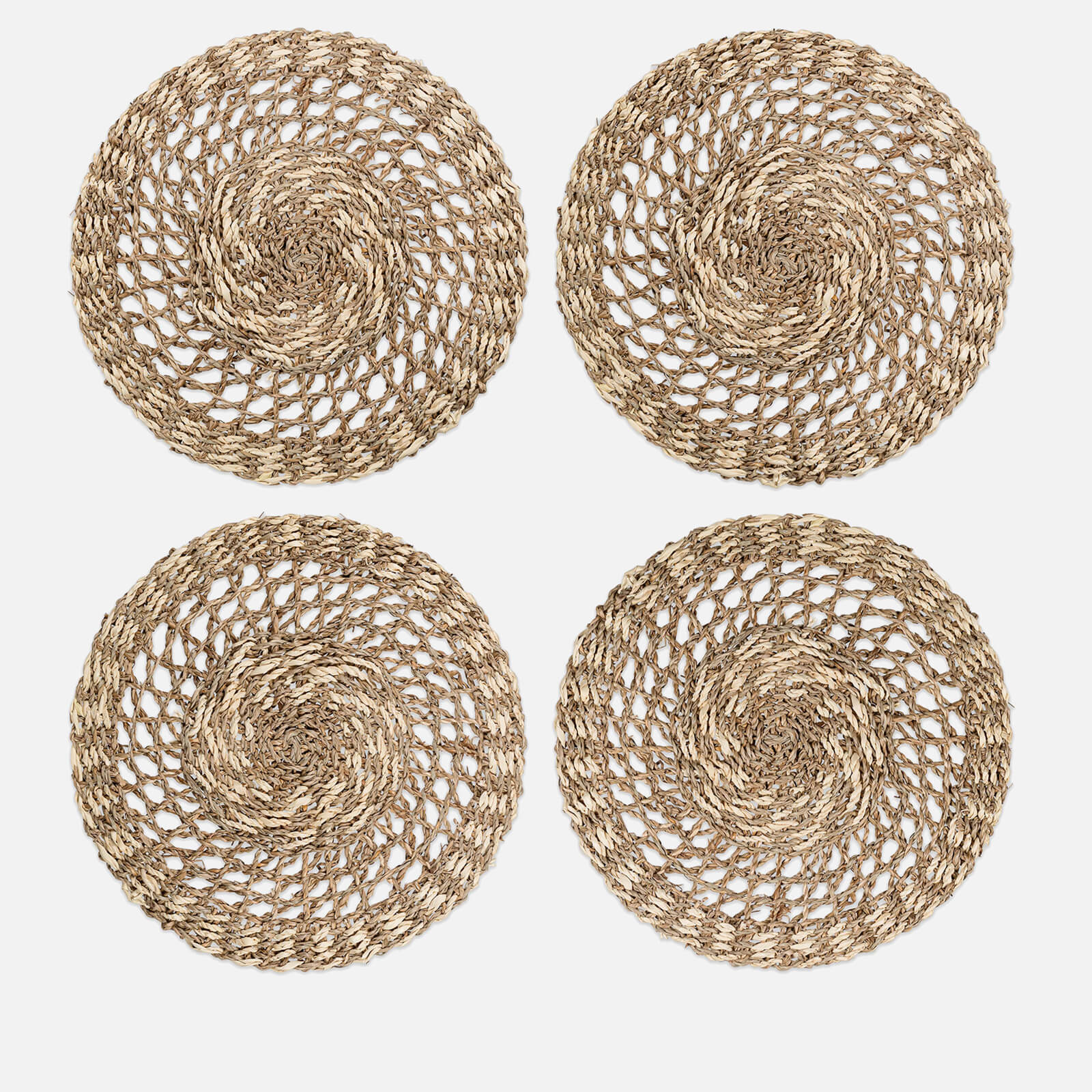 Nkuku Aarushu Table Mat - Natural - Set of 4 von Nkuku