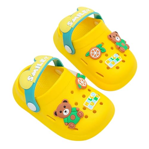 KinderJungen Mädchen Pantoletten Unisex Hausschuhe Gartenschuhe Strand Sandalen Slip Badeschuhe Outdoor Sommer Latschen On Flach von Nlaayong