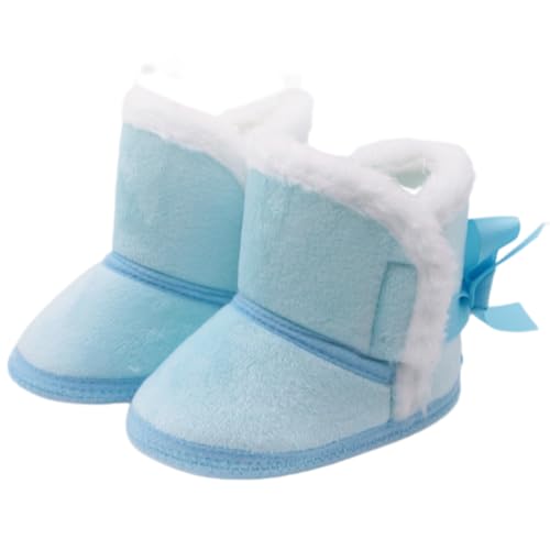 Nlaayong Baby Winterschuhe Wärme Babyschuhe Winter Anti-Rutsch Verstellbare Neugeborene Schneeschuhe Lauflernschuhe Gefütterte Thermo Fleece Krabbelschuhe Hausschuhe Winterstiefel von Nlaayong