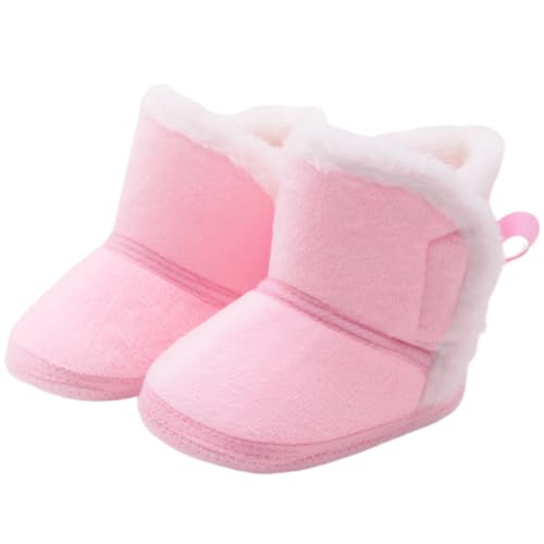 Nlaayong Baby Winterschuhe Wärme Babyschuhe Winter Anti-Rutsch Verstellbare Neugeborene Schneeschuhe Lauflernschuhe Gefütterte Thermo Fleece Krabbelschuhe Hausschuhe Winterstiefel von Nlaayong