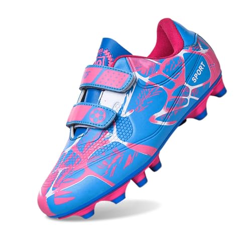 Nlaayong Fußballschuhe Jungen Professionelle Fussballschuhe Kinder Athletics Trainingsschuhe Sportschuhe Mädchen Outdoor Spikes Football Schuhe von Nlaayong