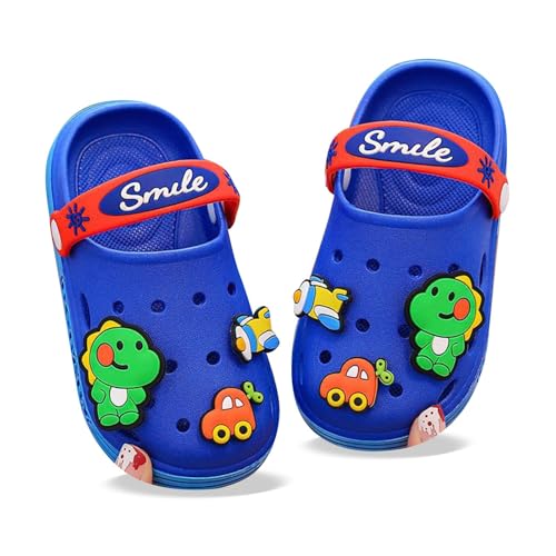 Kinder Sommer Gartenschuhe Mädchen Jungen Strand Sandalen Slip On Flach Badeschuhe Gummi Outdoor Unisex Hausschuhe von Nlaayong