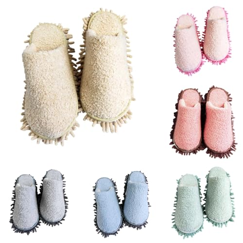 Nlaayong Putz Abnehmbare Hausschuhe Mikrofaser-Sohle Bodenreinigung Slippers Staubtuch Hausschuhe Mop-Schuhe Putzschuhe Nlaayong Putz Abnehmbare Hausschuhe Mikrofaser-Sohle Bodenreinigung Slippers Staubtuch Hausschuhe Mop-Schuhe Putzschuhe von Nlaayong
