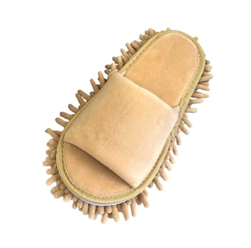 Nlaayong Putz Abnehmbare Hausschuhe Mikrofaser-Sohle Bodenreinigung Slippers Staubtuch Hausschuhe Mop-Schuhe Putzschuhe von Nlaayong