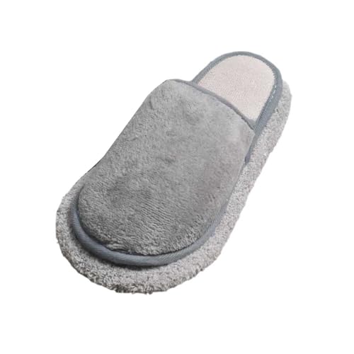 Nlaayong Putz Abnehmbare Hausschuhe Mikrofaser-Sohle Bodenreinigung Slippers Staubtuch Hausschuhe Mop-Schuhe Putzschuhe von Nlaayong