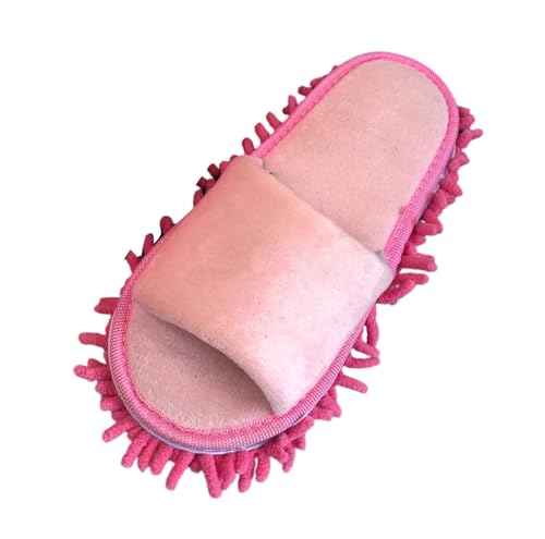 Nlaayong Putz Abnehmbare Hausschuhe Mikrofaser-Sohle Bodenreinigung Slippers Staubtuch Hausschuhe Mop-Schuhe Putzschuhe von Nlaayong