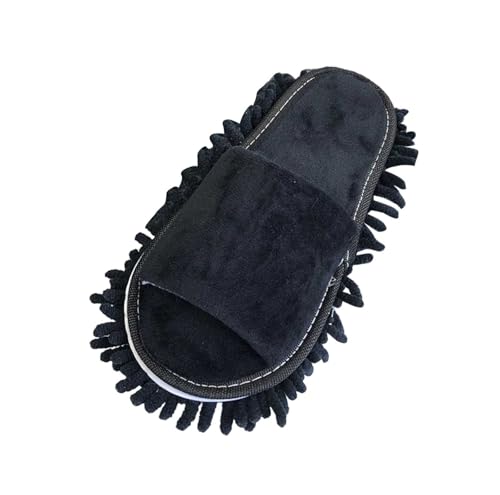 Nlaayong Putz Abnehmbare Hausschuhe Mikrofaser-Sohle Bodenreinigung Slippers Staubtuch Hausschuhe Mop-Schuhe Putzschuhe von Nlaayong