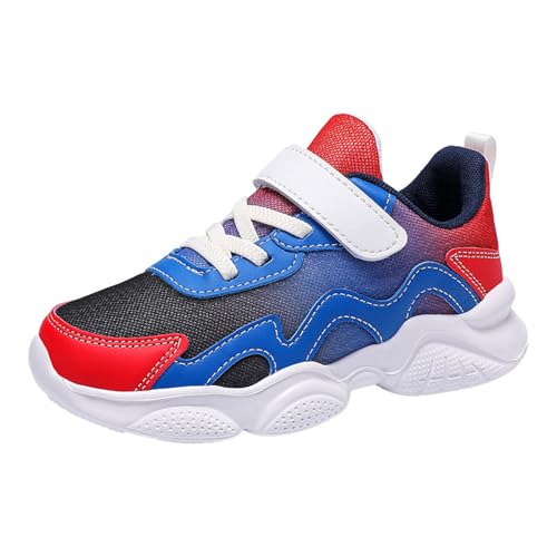Nlaayong Sportschuhe Kinder Turnschuhe Kinder Schuhe Atmungsaktiv Laufschuhe Flach rutschfest Sneaker mit Klettverschluss Fitnessschuhe Straßenlaufschuhe von Nlaayong