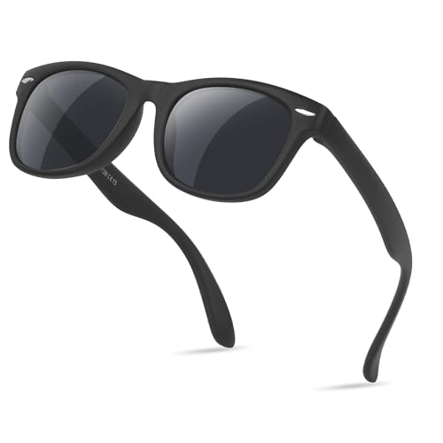 Nlieanuc Sonnenbrille Kinder 3-10 Jahre für Jungen Mädchen Polarisierte Kindersonnenbrille UV400 Schutz mit Gummi Rahmen von Nlieanuc