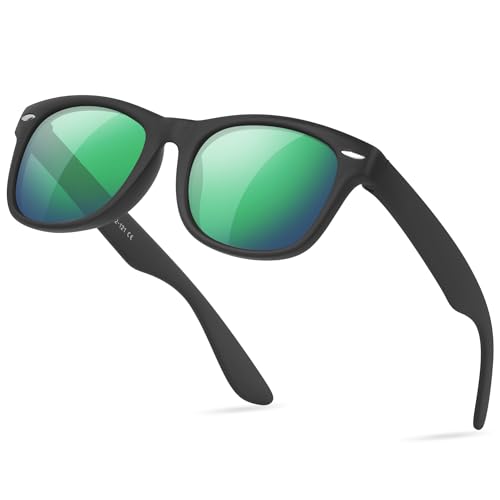 Nlieanuc Sonnenbrille Kinder 3-10 Jahre für Jungen Mädchen Polarisierte Kindersonnenbrille UV400 Schutz mit Gummi Rahmen von Nlieanuc