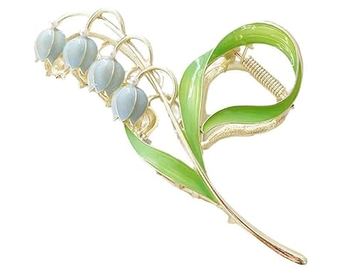 Lily of the Valley Haarstyling-Zubehör, Orchidee & Lilienblume, Haarspangen, Metall-Haarnadeln für dickes & dünnes Haar, Damen-Clips & Haarspangen Lily of the Valley Haarstyling-Zubehör, Orchidee & Lilienblume, Haarspangen, Metall-Haarnadeln für dickes & dünnes Haar, Damen-Clips & Haarspangen von Nlinlin
