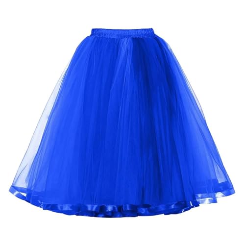 Nlqhyrexion Blau Tüllrock Damen, Halloween Mittelhoch Rock, Tütü Damen, 50er Rock, Kostüm Damen für Halloween Karneval Nlqhyrexion Blau Tüllrock Damen, Halloween Mittelhoch Rock, Tütü Damen, 50er Rock, Kostüm Damen für Halloween Karneval von Nlqhyrexion