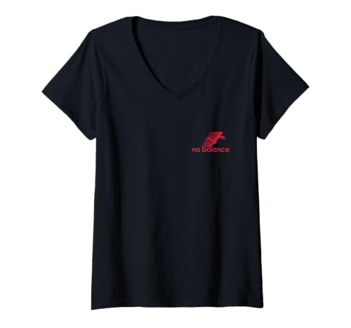 Damen No Balance Pocket Lustiges Parodie Design für Sport und Humor T-Shirt mit V-Ausschnitt Damen No Balance Pocket Lustiges Parodie Design für Sport und Humor T-Shirt mit V-Ausschnitt von No Balance Designs by Fasaza