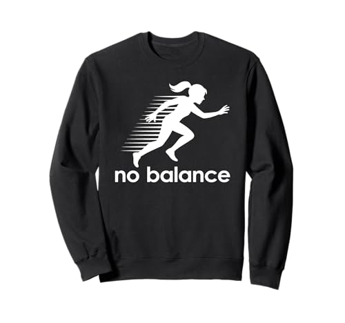 No Balance - Lustiger Sneaker mit Wortspielgrafik, fallendes Mädchen Sweatshirt von No Balance Funny Sneaker Pun Graphic Girl Falling