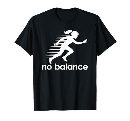 No Balance - Lustiger Sneaker mit Wortspielgrafik, fallendes Mädchen T-Shirt von No Balance Funny Sneaker Pun Graphic Girl Falling