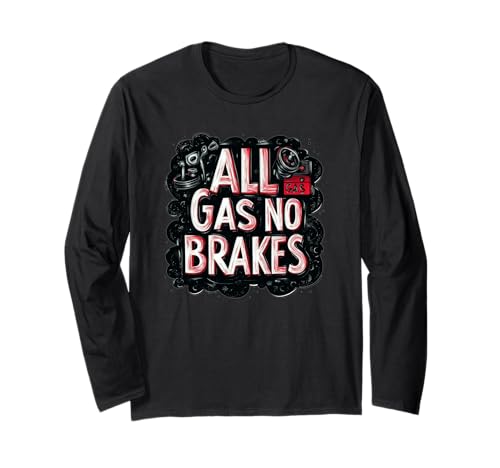 Full Gas Speech No Brakes Kostüm für Jungen und Mädchen Langarmshirt von No Brakes Outfit