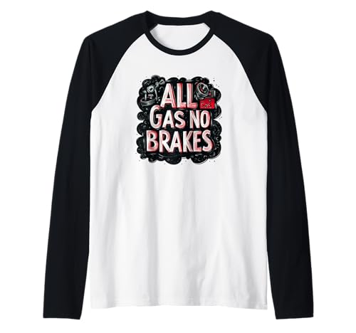Full Gas Speech No Brakes Kostüm für Jungen und Mädchen Raglan von No Brakes Outfit