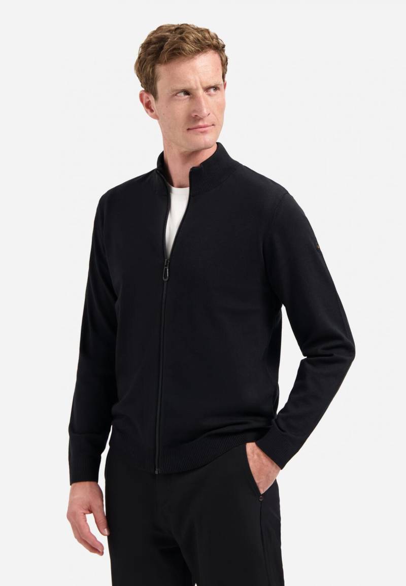 No Excess - Cardigan 2 Coloured Melange black - Gr. - XXXL von No Excess