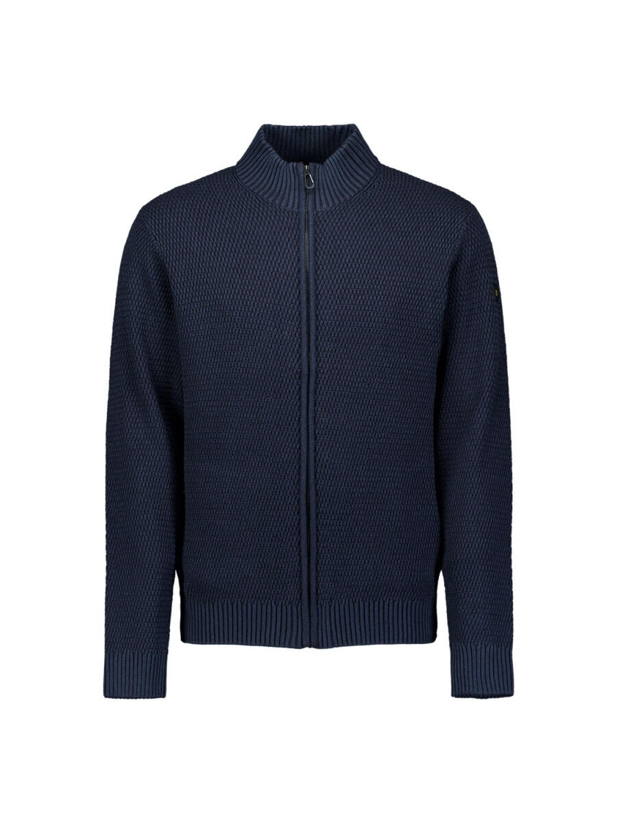 No Excess - Grob gestrickter Cardigan blau - Gr. - XXL von No Excess