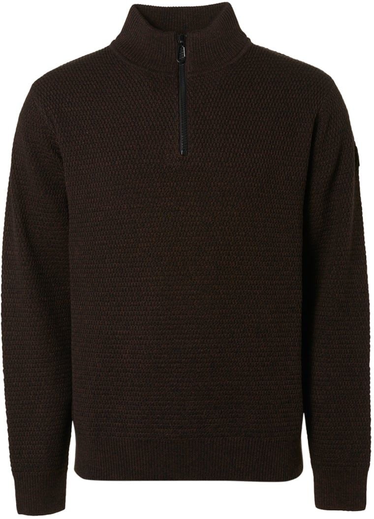 No Excess Half Zip Pullover Coffee - Größe XL von No Excess